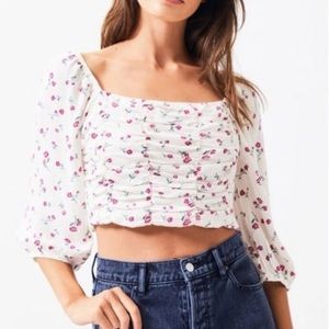 Pac Sun Cropped Blouse, size small